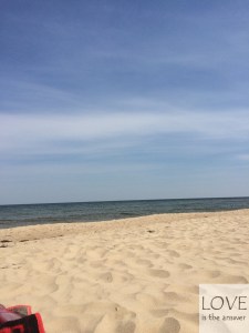 Plaża w Gdańsku latem