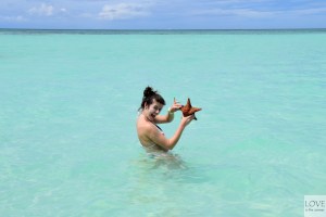 Karina z rozgwiazdą