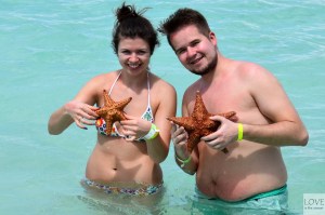 Kar i Seb z rozgwiazdmi