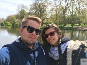 spacer po St. James' Parku- Londyn