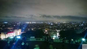 Nocna panorama Paryża spod Sacré-Cœur