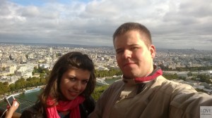 Na wieży Eiffla