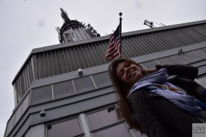 Karina na Empire State Building