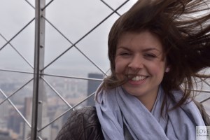 Karina na Empire State Building