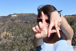 Z widokiem na napis Hollywood