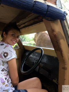 Karina z Lwem w Tampa Busch Garden