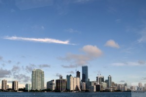 widok na Miami z grobli Rickenbacker